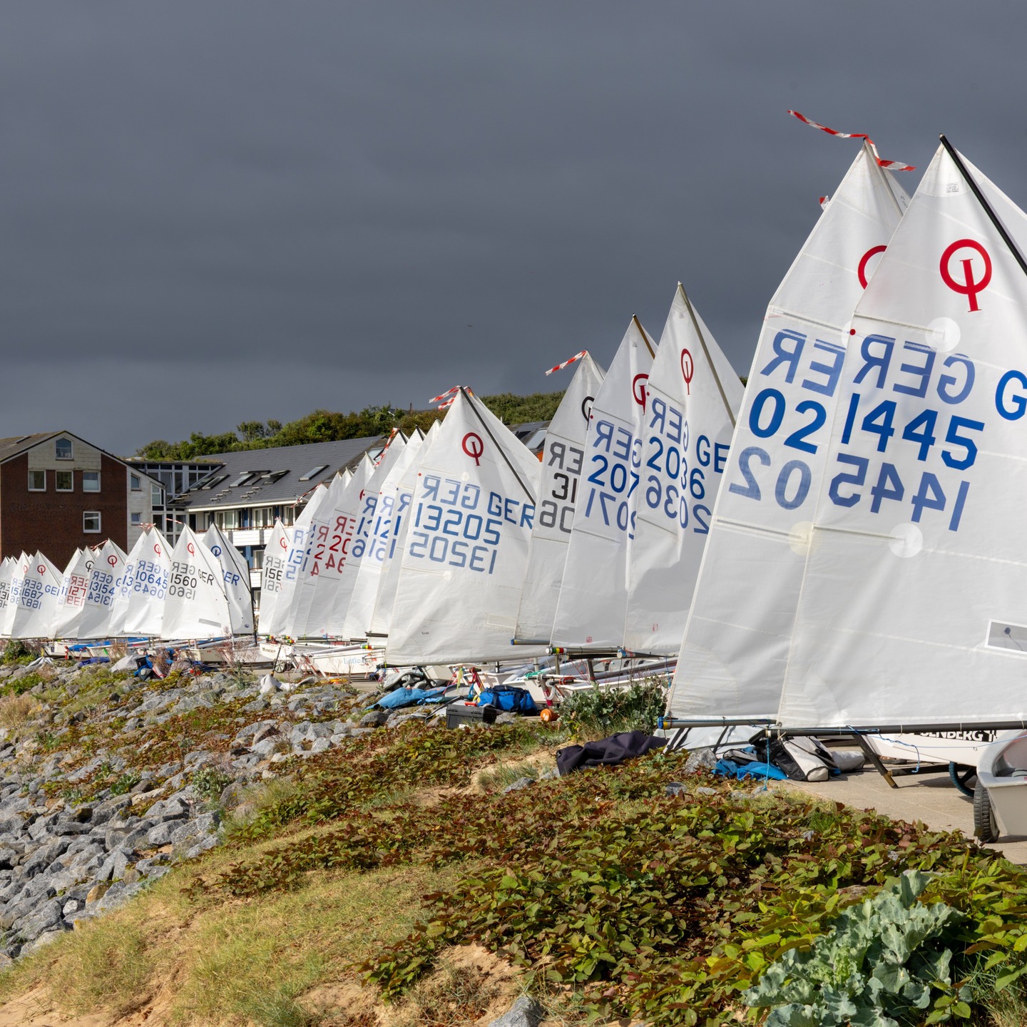 Tag 1 beim Störtebeker Opti-Cup vor Helgoland